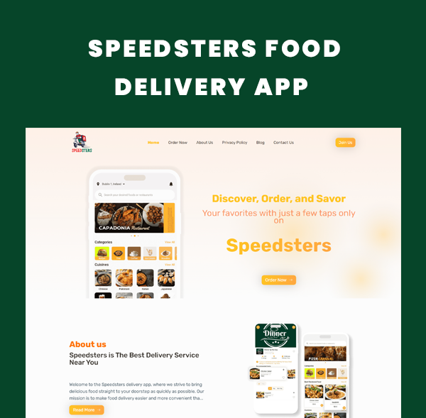 Speedsters-Food-Delivery App